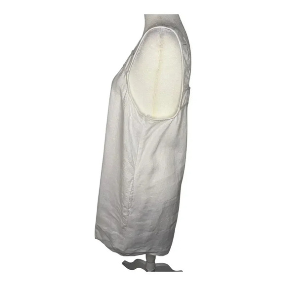 NEW Madewell Women’s Size 8 Eyelet White Embroidered Tank Mini Dress Linen NWT‎ - Picture 3 of 7